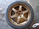 Bronze volk te-37 17&quot; rays engineering wheels rims tires wheel rim tire-1.jpg