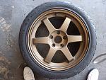 Bronze volk te-37 17&quot; rays engineering wheels rims tires wheel rim tire-3.jpg