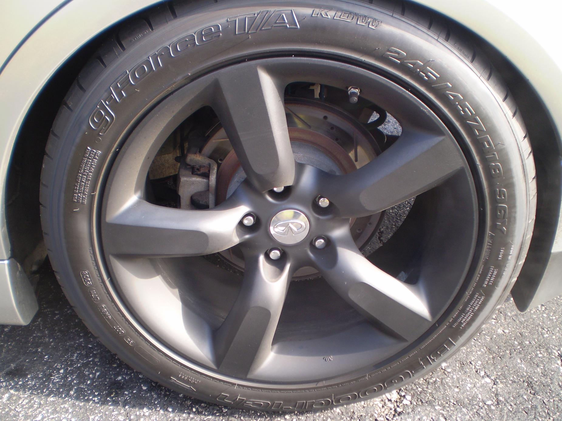 FS MidWest OEM 18inch 350z wheels powder coated black