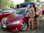 AME SHallen CX Machined w/ Polished Lip 19x8 &amp; 19X9 with Tires-lex-20girls2.jpg