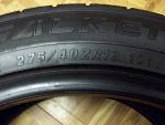 one 275/40/19 tire. 80% tread left. No camber wear!!! Dirt cheap!-100_0196.jpg