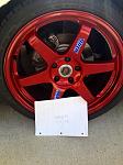 19" Volk Te37s 19x8.5/9.5 Candy Apple Red with EXTRAS!-image.jpg