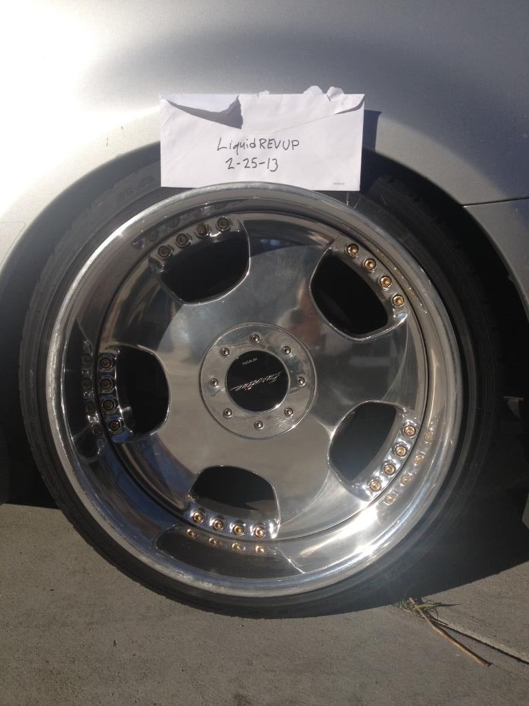 FS SoCal: Work Euroline DH 19x11 +0 19x9.5 +6 Full Polish Gold