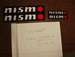 &quot;NISMO&quot; iron on patches floor mats and headrest covers-p1012213.jpg