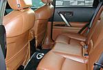 FS XM Satellite radio w/antenna, Infiniti custom logo sunshade, FX chrome shifter +++-rear-custom-carpet.jpg