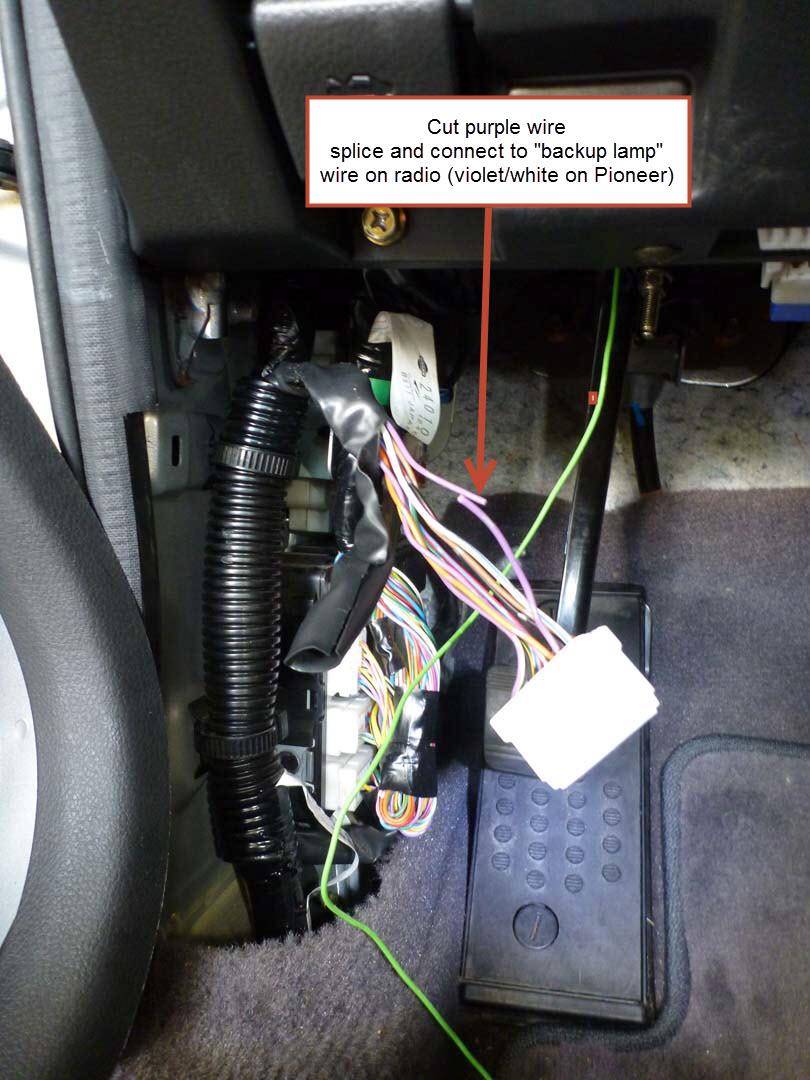 Installing a backup camera -- which harness wire indicates ... scosche dodge wiring harness 