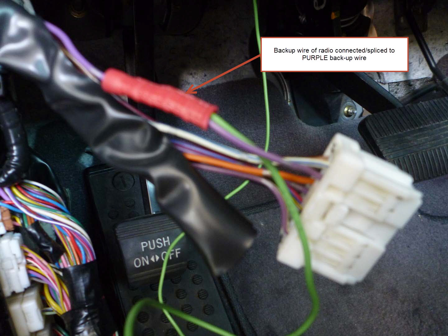 Installing a backup camera -- which harness wire indicates ... relay wiring backup camera 