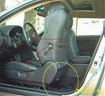 Lack of drivers seat headroom?  Easy, easy alt=