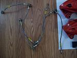 00 Akebono brakes Powder Coated Red with 350Z/G35 Z1 Adapters &amp; Goodridge SS Lines-a100_2195.jpg