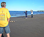 Quebec City - Summer road trip-shediac-beach-pat-doing-tai-chai-.jpg