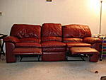 FS: Beautiful Leather Sofa Recliner - 0-2.jpg