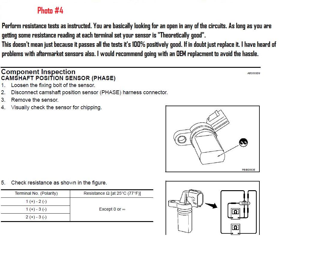 DIY Cam Position Sensor Easy Version - G35Driver ... 1995 nissan maxima ignition wiring 