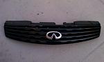 05 Front G35 Coupe OEM Grill (painted black w/ emblem)-grill-1.jpg