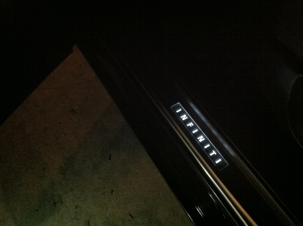 New OEM Infiniti G37 Coupe Illuminated Kick Plates 2008-2013 