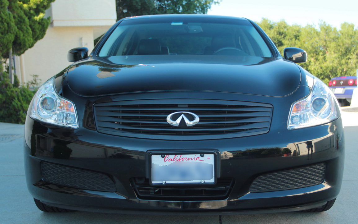 Black V36 w/ matte black (plastidip) front grille pics** Page 2