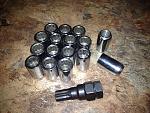 Open End Lug Nuts - set of 16 with key; assorted lug nuts-img_1205.jpg