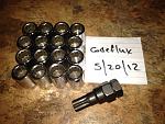Open End Lug Nuts - set of 16 with key; assorted lug nuts-img_1210.jpg
