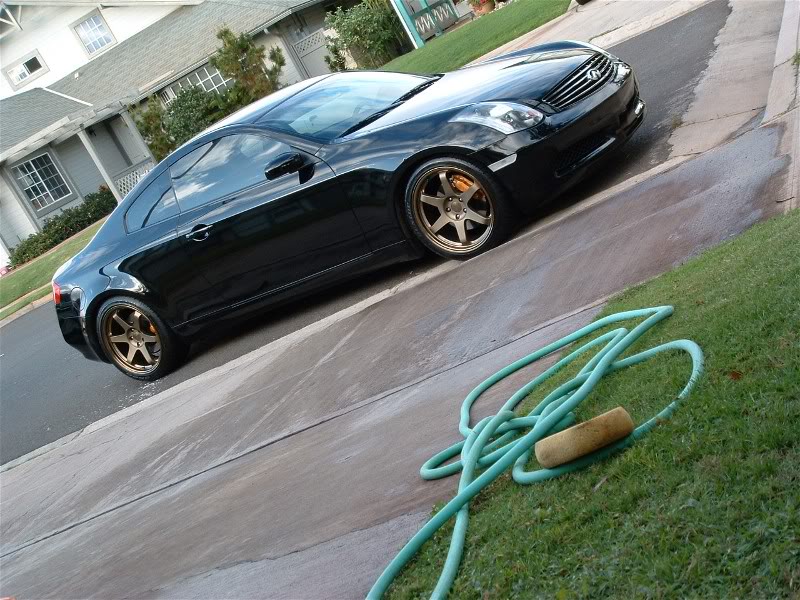 Black coupe bronze Volk TE37 (another one) - G35Driver - Infiniti G35 ...